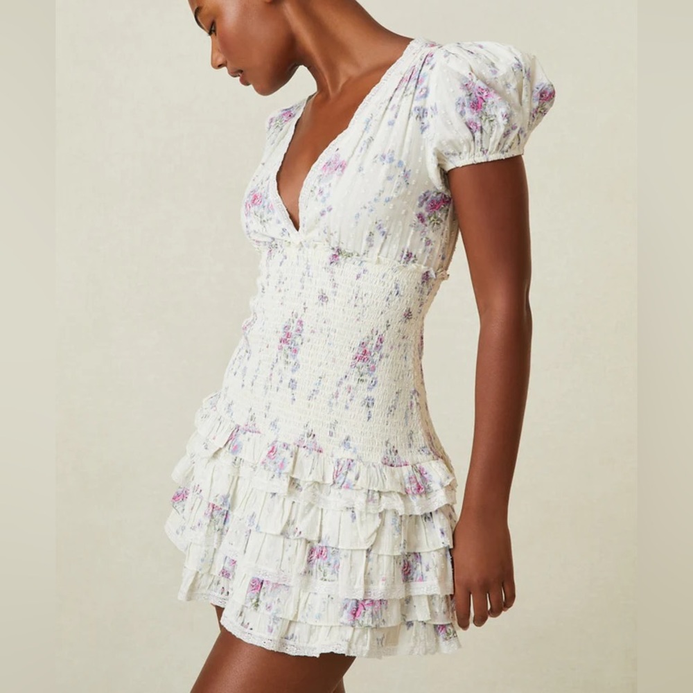 LoveShackFancy Radia Mini Dress size Small
